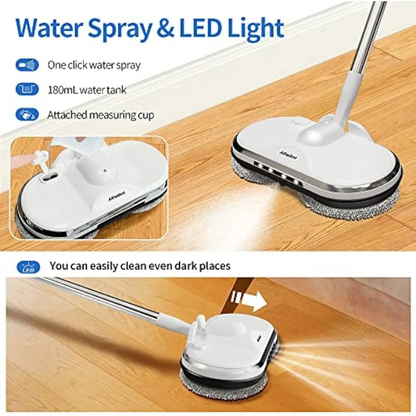 Electric Spin Mop with Water Sprayer